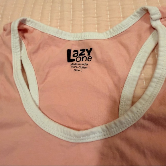 Lazy One Llama PJs tank and shorts, L top, XL bottom - Picture 3 of 7